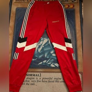 Adidas red jogger/sweat-pant used-like new